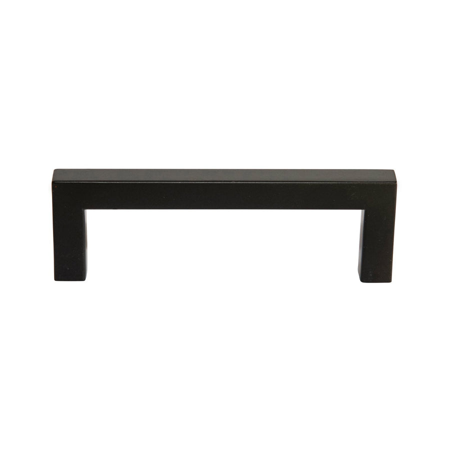 Taskmaster 96mm Matte Black Hollow Square Steel Cabinet Handle