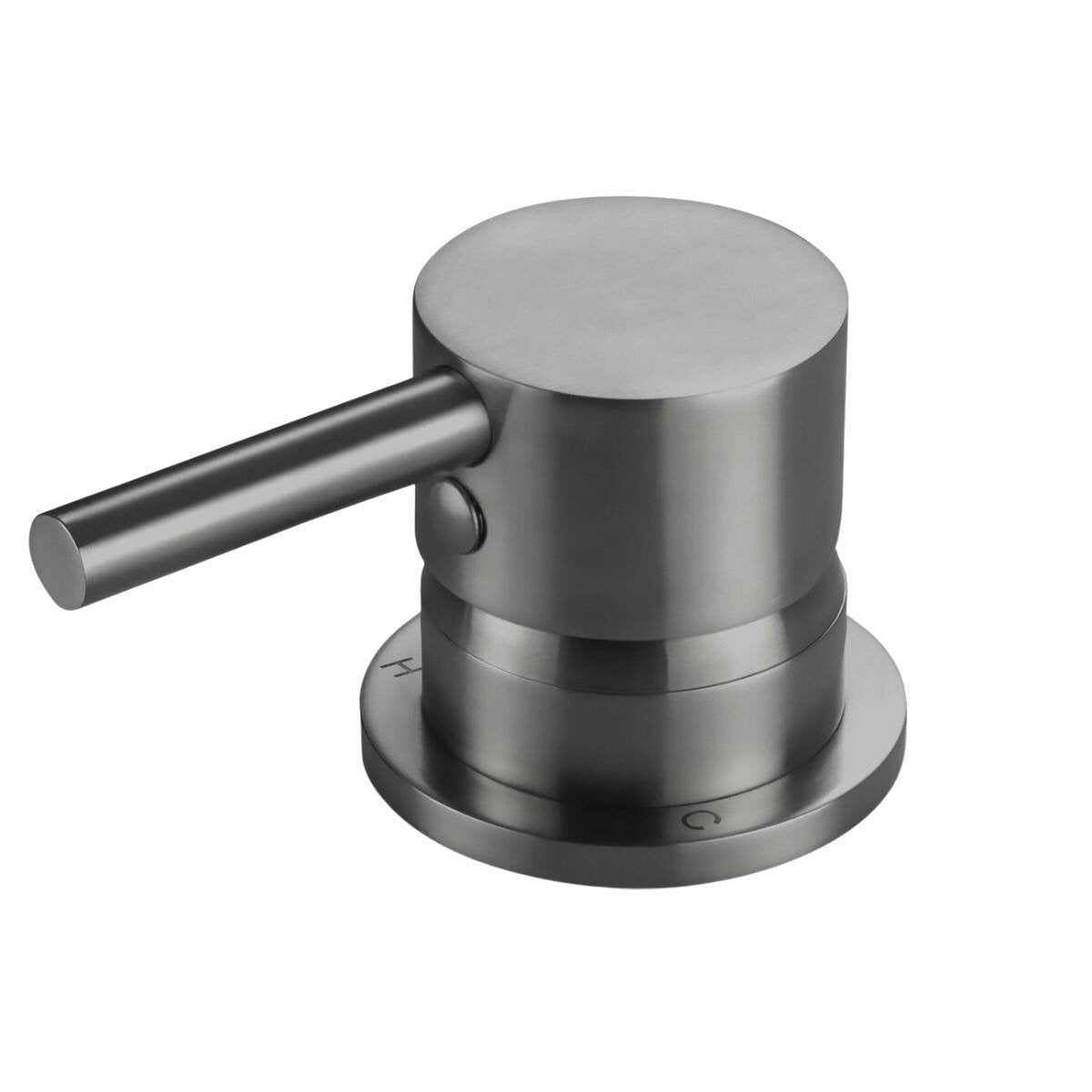 Rogerseller Tonic Hob Mixer - Graphite Finish - 48mm High, 55mm Wide - 3606013705