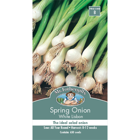 Mr Fothergill Spring Onion Seeds - White Lisbon - 75mm - Easy Grow - SuperSaverAU - view 1