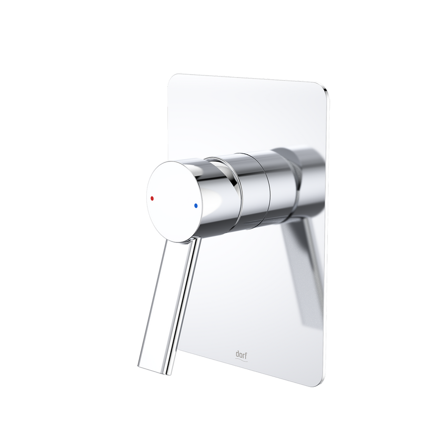 Dorf Chrome Bath Shower Mixer - 125mm Brass - Durable & Stylish - SuperSaverAU - view 1