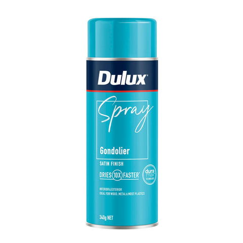 Dulux 340g Gondolier Satin Spray Paint - Fast Drying - Self Priming - 0.34L - SuperSaverAU - view 1