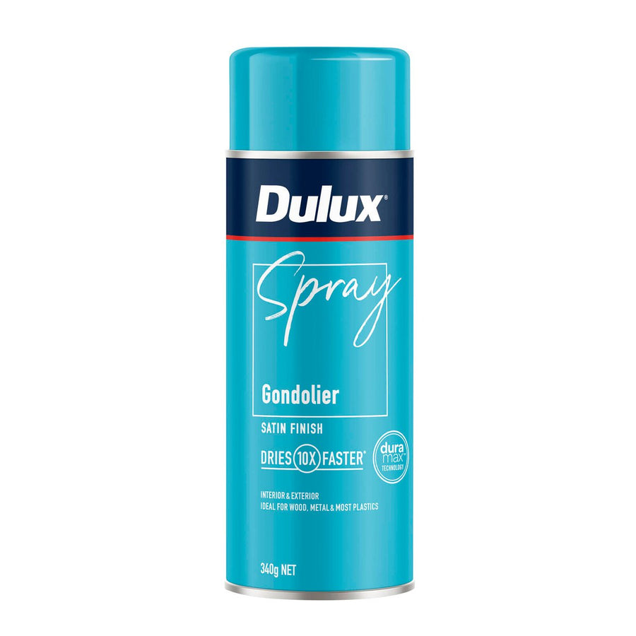 Dulux 340g Gondolier Satin Spray Paint - Fast Drying - Self Priming - 0.34L - SuperSaverAU - view 1