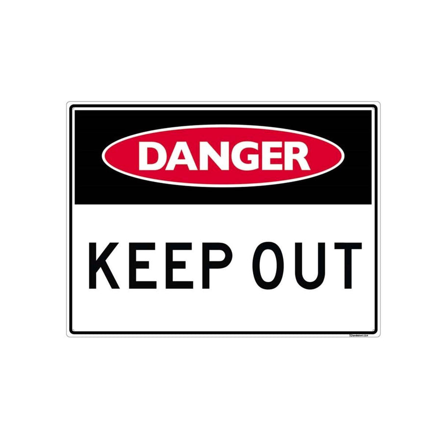 Sandleford Keep Out Sign 450 x 600mm Polypropylene UV Resistant - SuperSaverAU - view 1