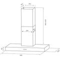 Schweigen 90cm Wall Mounted Canopy Rangehood - Stainless Steel, 1080m³/h, 3 Fan Speeds - TSH-900