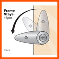 Everhang Picture Frame Stay - 21mm x 7mm - Nickel Plated - 16 Pack - SuperSaverAU - view 2