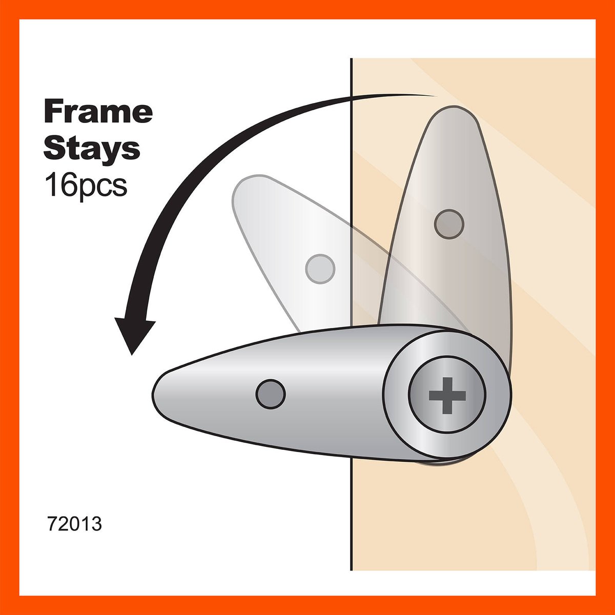 Everhang Picture Frame Stay - 21mm x 7mm - Nickel Plated - 16 Pack - SuperSaverAU - view 2