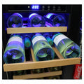 Schmick 165L Under Bench Dual Zone Bar Fridge - Stainless Steel, Double Glazed, Lockable - JC165