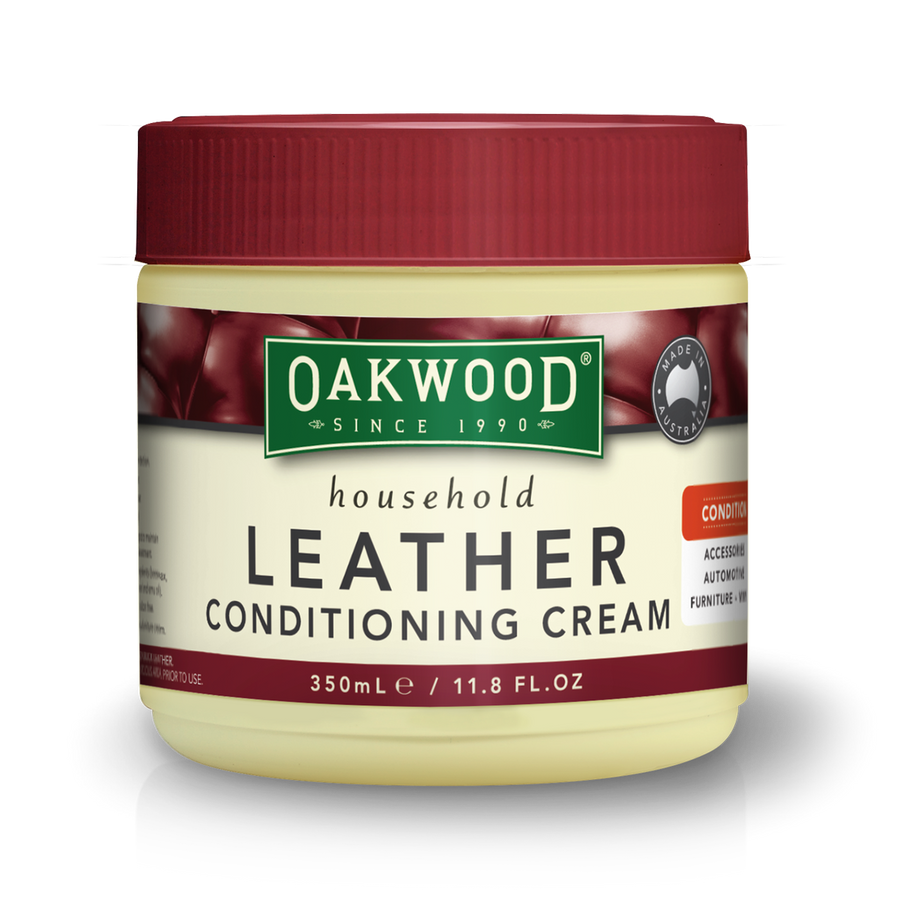 Oakwood Leather Conditioning Cream - 350ml - Natural - Made in Australia - SuperSaverAU - view 1