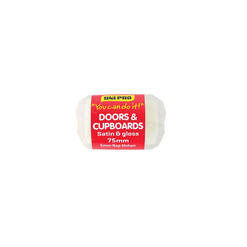 Uni Pro 75mm 6mm Nap Door Trim Roller Cover Synthetic Mohair Smooth Finish - SuperSaverAU - view 1