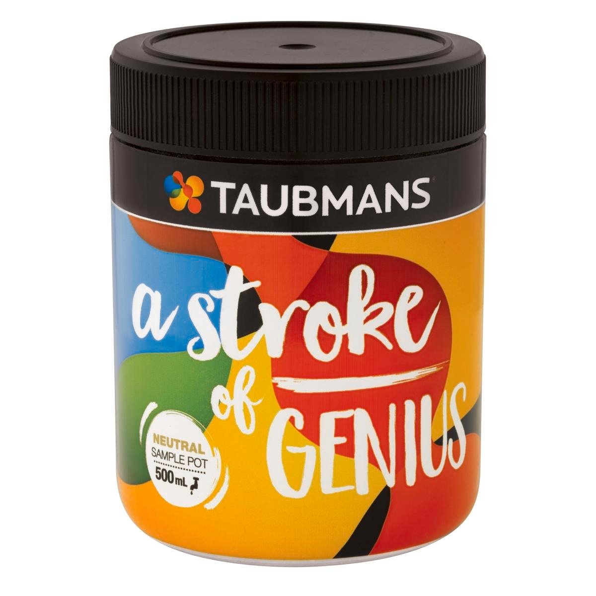 Taubmans Neutral Sample Pot 500ml Water-Based Easy Clean Test Paint - SuperSaverAU - view 1