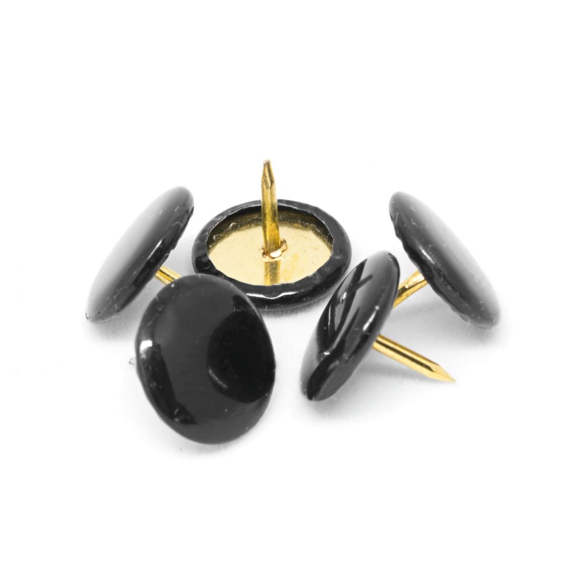 Pinnacle Upholstery Nails - Black Pan Head - 50 Pack - Metal - Durable - SuperSaverAU - view 1