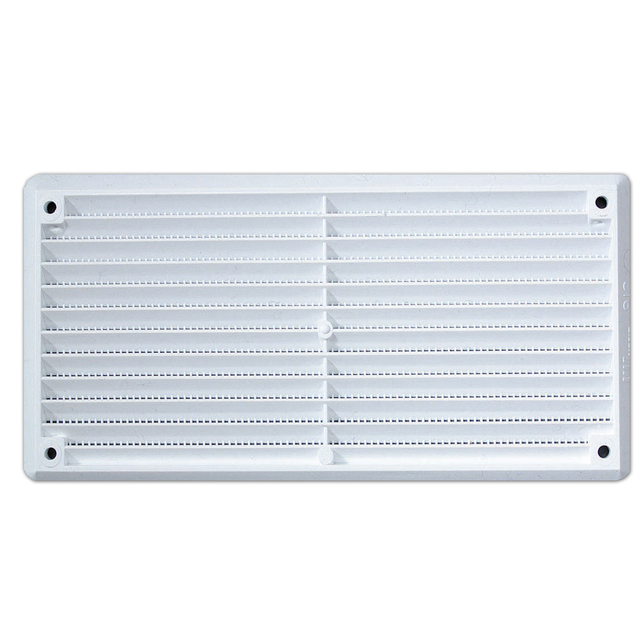 Haron Wall and Eave Vent - 165 x 85mm - White Plastic - Moisture Control - SuperSaverAU - view 1