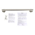 Evekare 600mm Brushed Nickel Linear Grab Rail with Concealed Flange