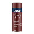 Dulux 340g Henna Red Satin Spray Paint, Indoor, 2.2m2/L Coverage