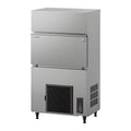 Hoshizaki self-contained cube ice maker with drain pump - up to 109kg/day - stainless steel - IM-130PE-28-F
