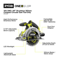Ryobi 18V One+ HP Brushless Circular Saw RCS18C - 165mm - Lightweight - Clean Cuts - SuperSaverAU - view 2