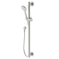 HomeCare by Caroma 900mm Brushed Nickel Rail Shower Set, 9L/min 3 Star WELS