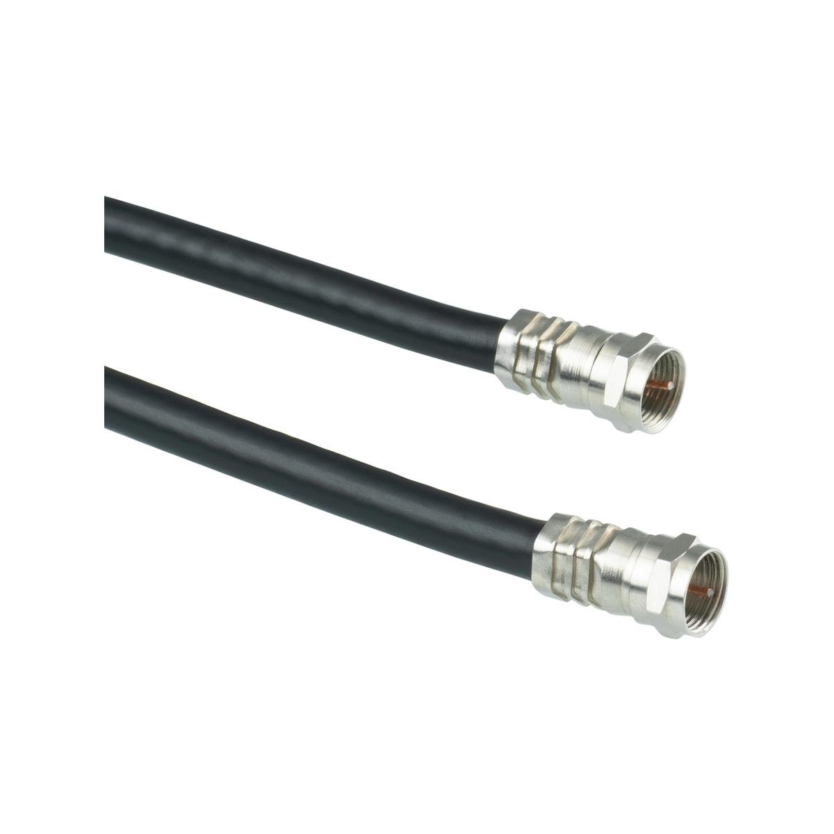 Click 5m Black F Connector TV Lead - Coaxial Cable - Secure Connection - SuperSaverAU - view 1
