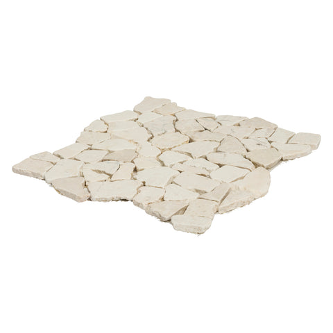 Decor8 Beige Java Marble Mosaic Tile 300 x 300 x 10mm, Matte Crazypave Floor & Wall