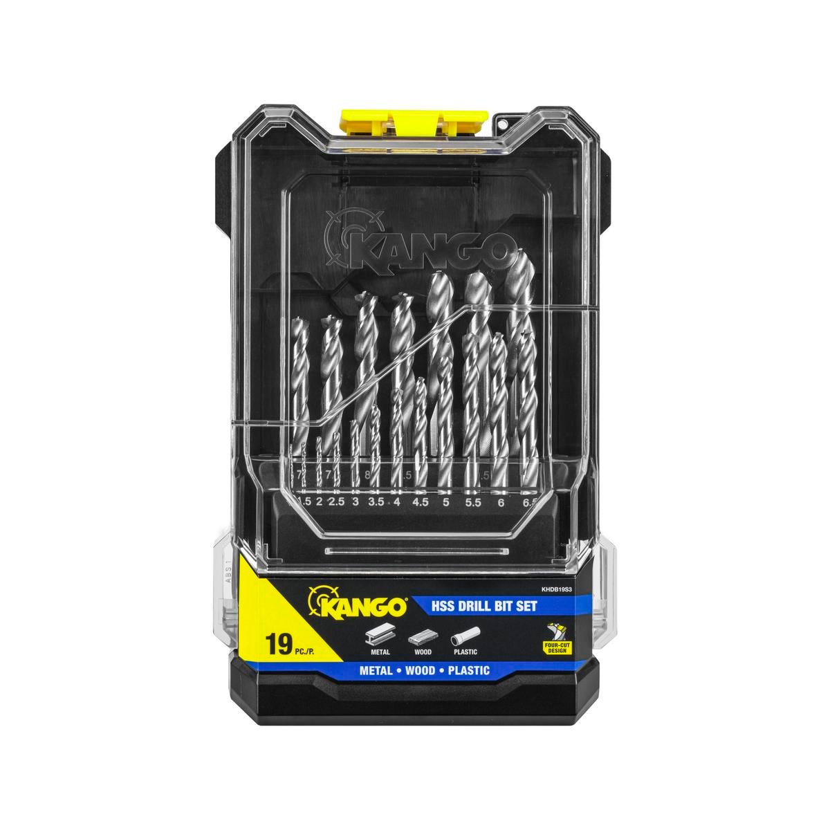 Kango 19 Piece HSS Drill Bit Set - 1mm to 10mm - Precision Drilling - SuperSaverAU - view 1
