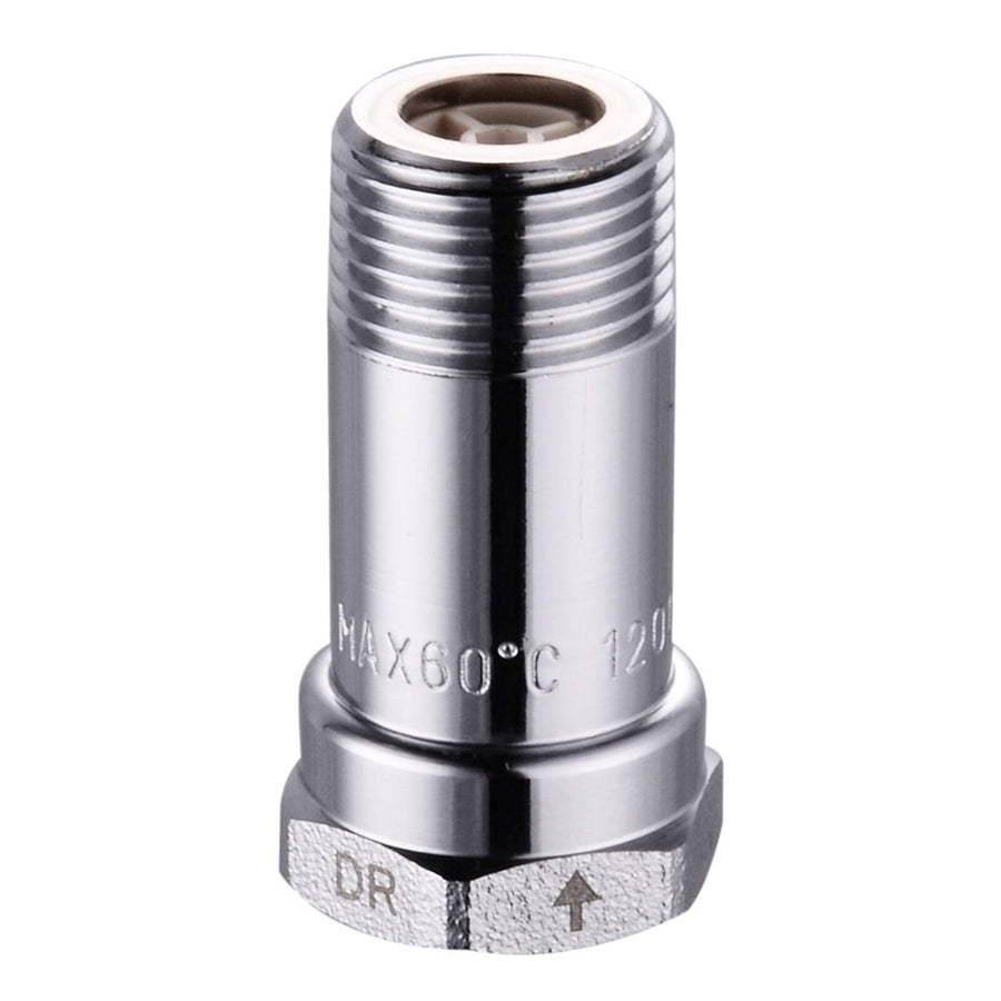 Kinetic Chrome Brass Backflow Preventer for Hot and Cold Water