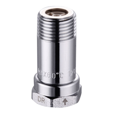 Kinetic Backflow Preventer - 1/2" Female to Male Connection - Chrome - SuperSaverAU - view 1
