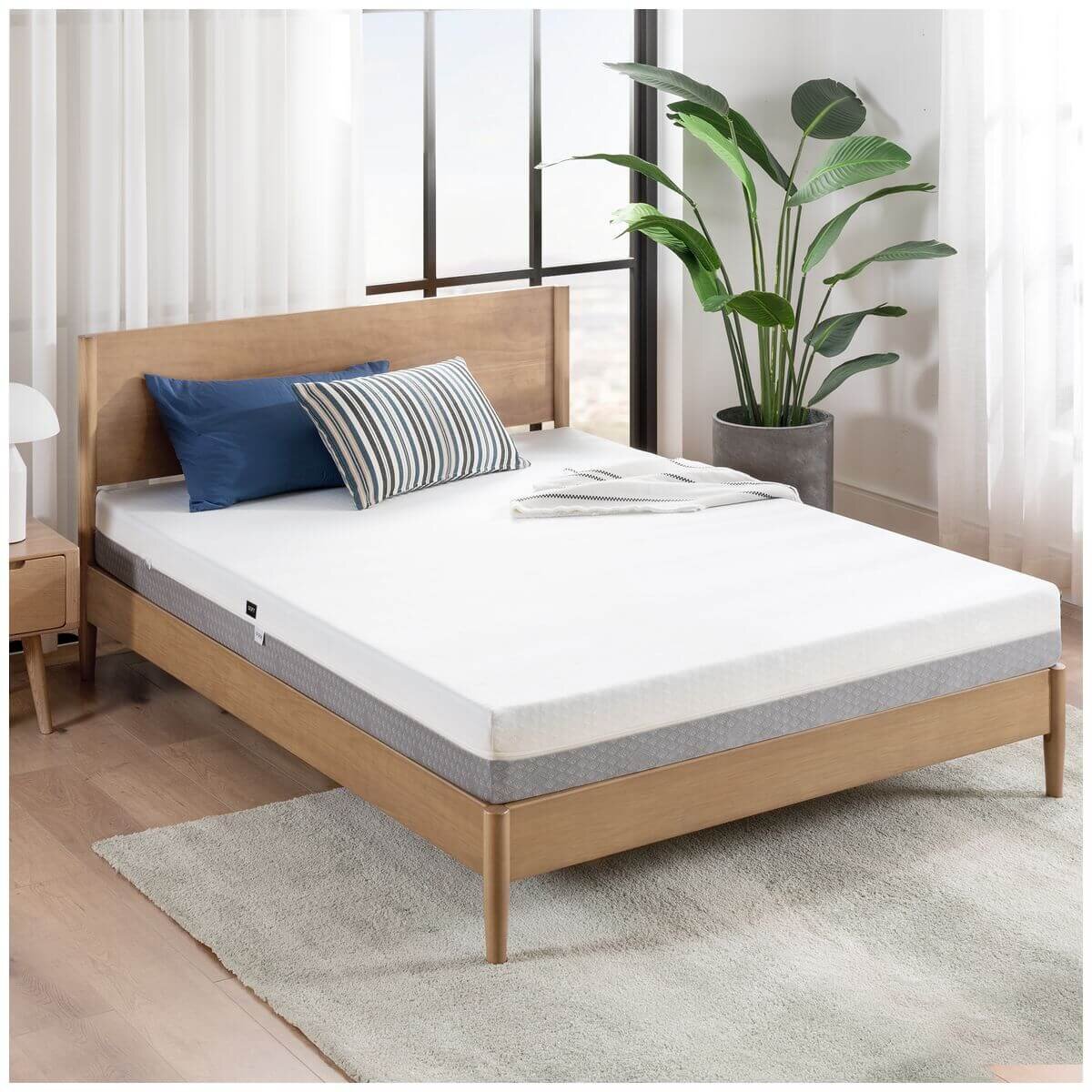Zinus Double Cooling Gel Memory Foam Two-Sided Mattress - Removable Zip Cover - AU-MFGN11ZC-07D