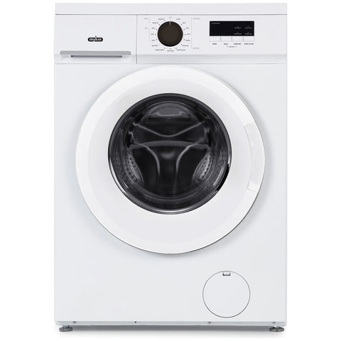 Mykin 6kg Front Load Washing Machine - Compact Depth, 1200rpm Spin, 15 Programs, White - MFLW600W