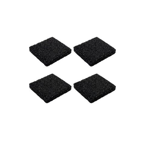 Jack 100 x 15mm Rubber Anti Vibration Squares - 4 Pack