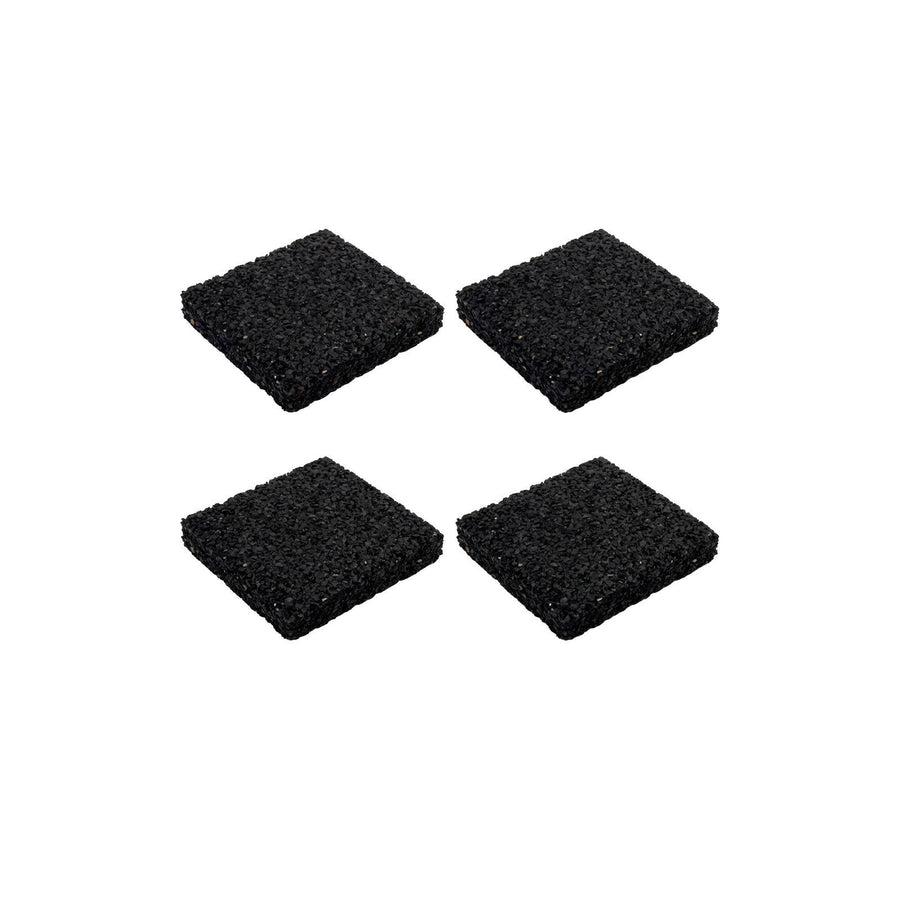 Jack 100 x 15mm Rubber Anti Vibration Squares - 4 Pack