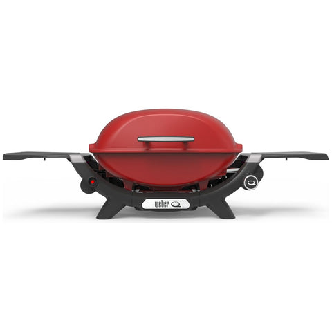 Weber Q2000N Portable LPG BBQ - Large Cooking Area, Front-Facing Grease Tray, Red - 3400043