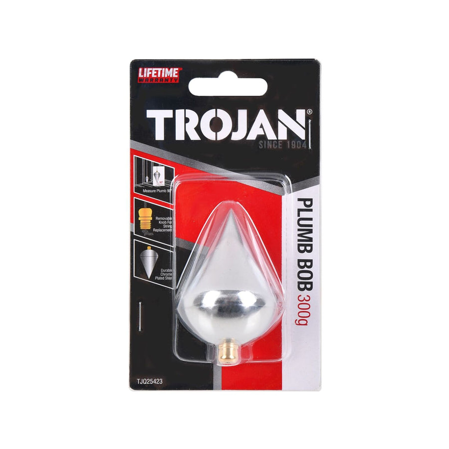 Trojan 300g Cast Iron Chrome Plated Plumb Bob