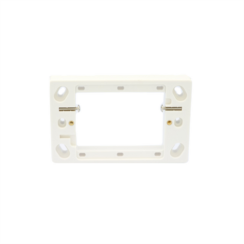 HPM Surface Mounting Block 13mm Deep White ABS Plastic Durable - SuperSaverAU - view 1
