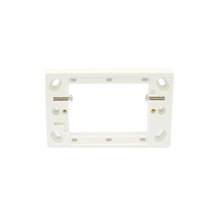 HPM Surface Mounting Block 13mm Deep White ABS Plastic Durable - SuperSaverAU - view 1