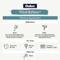 Dulux Wash&Wear 2L Blue Low Sheen Interior Paint, Tintable