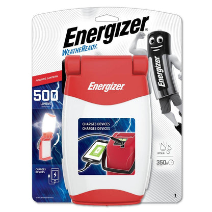 Energizer 500 Lumen Folding Lantern - 500 Lumens - Plastic - Water Resistant