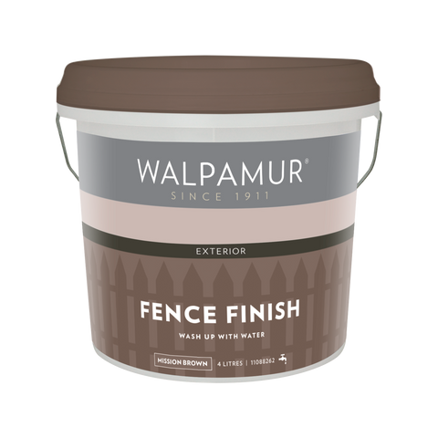 Walpamur 4L Mission Brown Fence Finish - Durable Water-Based Paint - SuperSaverAU - view 1
