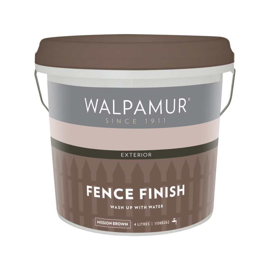 Walpamur 4L Mission Brown Fence Finish - Durable Water-Based Paint - SuperSaverAU - view 1