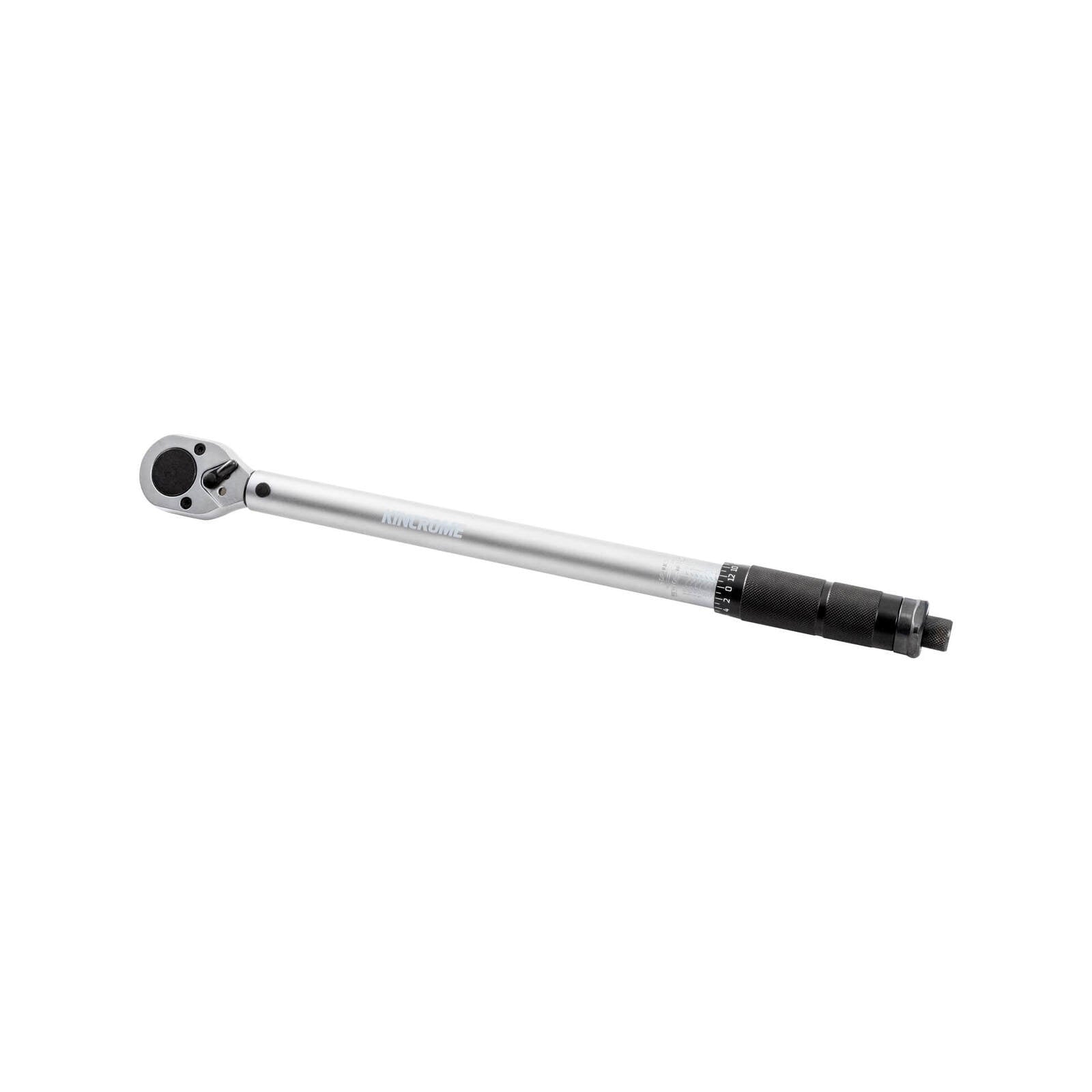 Kincrome 1/2" Drive Micrometre Torque Wrench MTW150F, Dual Scale Ratcheting, with Case