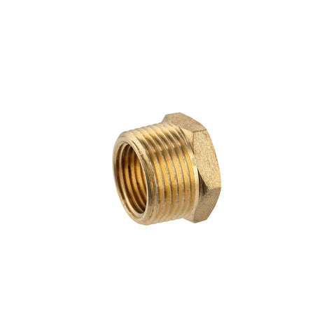 Brasshards 20 x 15mm Lead Free Brass Threaded Hex Reducing Bush