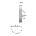 3M CLAW Wall Hooks - 1 Hook - 7kg Capacity - Silver - Easy Installation - SuperSaverAU - view 3