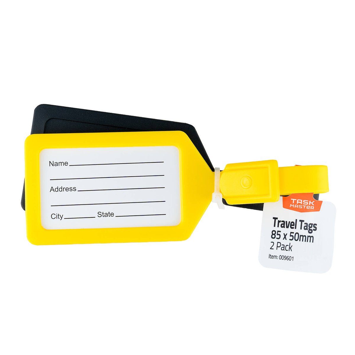 Taskmaster Travel Tag 2 Pack - Durable Luggage Identification Tags - SuperSaverAU - view 1