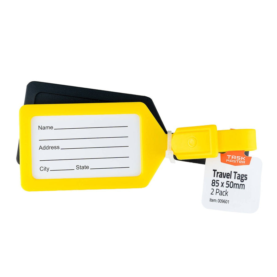 Taskmaster Travel Tag 2 Pack - Durable Luggage Identification Tags - SuperSaverAU - view 1