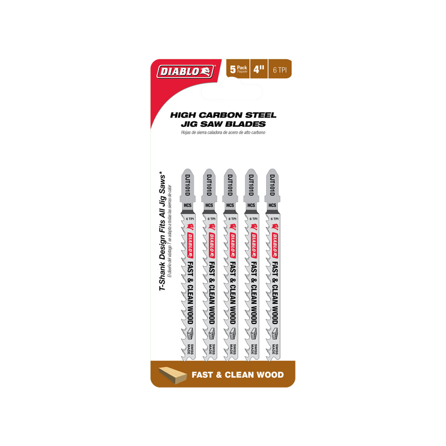Diablo 100mm High Carbon Steel Jig Saw Blade - 5 Pack - Fast Clean Cuts - SuperSaverAU - view 1