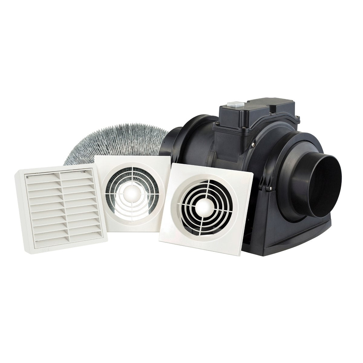 Hpm Inline Exhaust Fan - 100mm Plastic - 255m3/h Air Extraction - SuperSaverAU - view 1