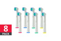 8 Pack Replacement Toothbrush Heads - Oral-B Compatible | SuperSaverAU
