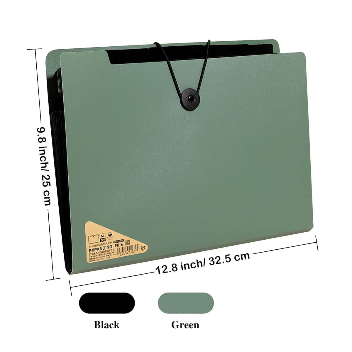 8 Cell A4 File Folder Organiser - Green, Waterproof - view 4