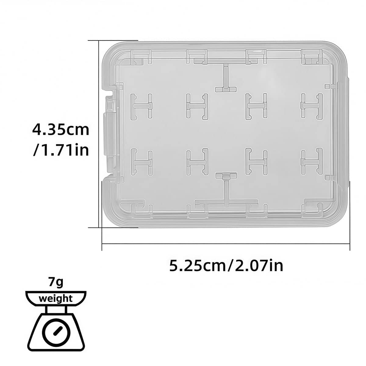 8-In-1 Memory Card Protective Cases with Multiple Card Slots Pack of 20 - view 3