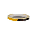 8 m Reflective Tape for Bikes, Cars and Motorcycles - Black and Yellow