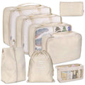 8 Piece Packing Cubes Travel Organiser Set - Aqua Blue - view 3